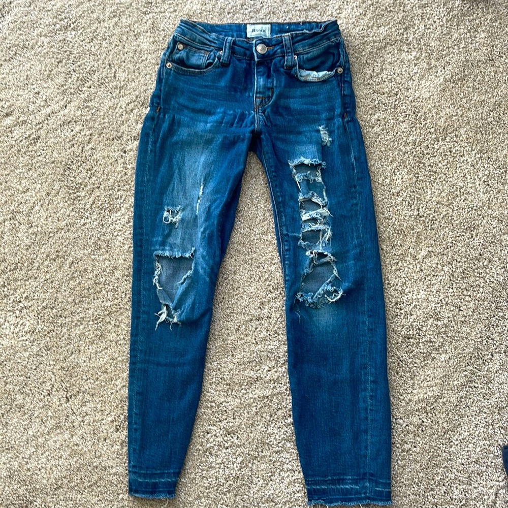 Size 10 Hudson Girls Ripped Jeans